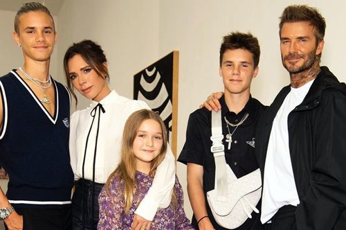 Ο Ντέιβιντ Μπέκαμ φίλησε την 9χρονη κόρη του στο στόμα και οι ιντερνετικοί δικαστές έπιασαν δουλειά