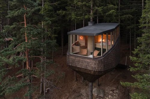 Μακριά από τον πολιτισμό: Πώς είναι να κοιμάσαι σε μία καμπίνα πάνω από το νορβηγικού δάσους;