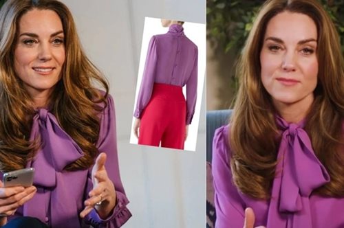 Η Κέιτ Μίντλετον φόρεσε ανάποδα τη μεταξωτή μπλούζα του οίκου Gucci γιατί έτσι της άρεσε περισσότερο