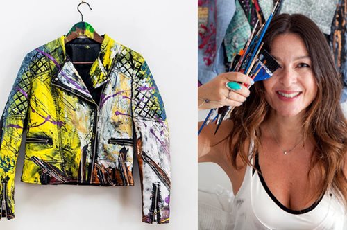 Η Κέλλυ Σταμούλη κάνει καμβά τα ρούχα σου και τα μεταμορφώνει αναπάντεχα σε έργα τέχνης