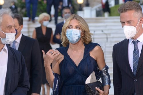 Η Σμαράγδα Καρύδη έφερε αρχαιοελληνικό αέρα στο Προεδρικό Μέγαρο