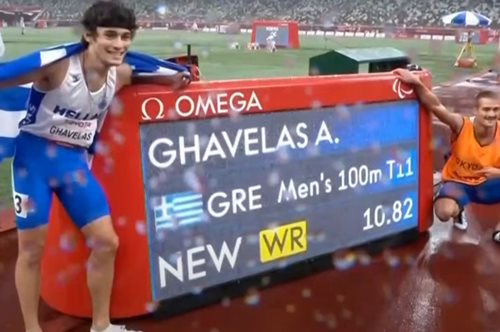 Η Ελλάδα πανηγυρίζει το πρώτο χρυσό μετάλλιο στους Παραολυμπιακούς του Τόκιο με τον Θανάση Γκαβέλα