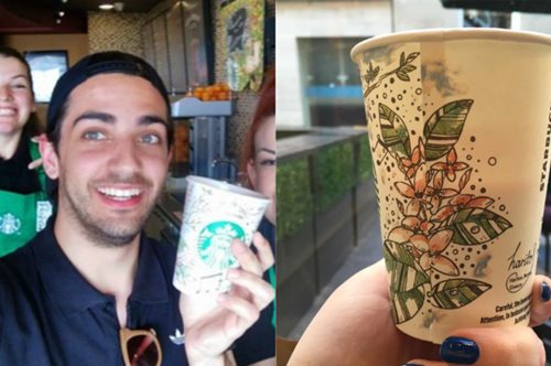 Ο Κρητικός που ξετρέλανε τα Starbucks. Το σχέδιό του θα τυπωθεί στα ποτήρια της εταιρείας