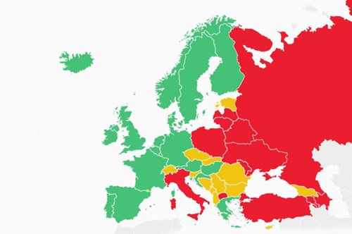 Ποια είναι η καλύτερη και ποια η χειρότερη χώρα στην Ευρώπη αν είσαι gay - Η θέση της Ελλάδας