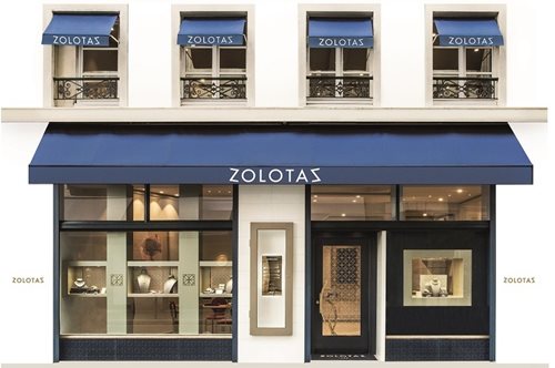 To νέο κατάστημα του Zolota στο Χρυσό Τρίγωνο του Παρισιού αντανακλά λάμψη Ελλάδας