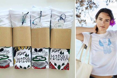 Ο τουρίστας φεύγοντας από την Ελλάδα πήρε μαζί του ένα βαμβακερό T-Greeks