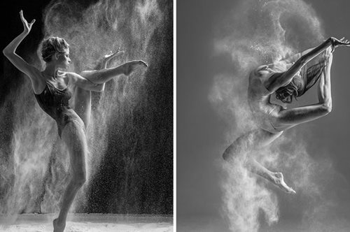 Το μεγαλείο του χορού μέσα από εκρηκτικά πορτρέτα πασπαλισμένα με αλεύρι 