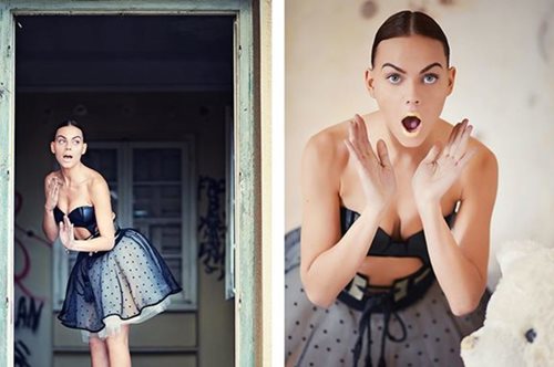 Η Μαρία Τάγκαλου και οι στιλάτοι κορσέδες της υπογραμμίζουν την γλυπτική του σώματος 