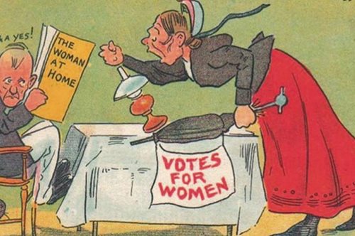 Η προπαγάνδα στις αρχές του 1900 ενάντια στα γυναικεία δικαιώματα 