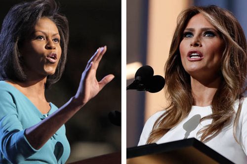 H Mελάνια Τραμπ αντέγραψε την ομιλία της Μισέλ Ομπάμα και η Αμερική κοιτάζει άναυδη