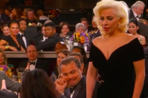 Η απίθανη αντίδραση του Leonardo DiCaprio όταν πέρασε δίπλα του η Lady Gaga