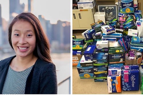 18χρονη μοιράζει κάθε μέρα δωρεάν σερβιέτες, ταμπόv και άλλα προϊόντα υγιεινής σε άστεγες γυναίκες