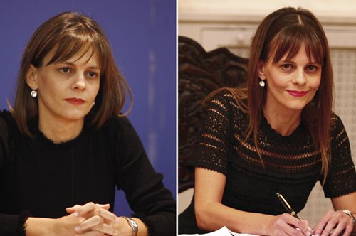 Η Έφη Αχτσιόγλου και τα σκουλαρίκια σήμα-κατατεθέν