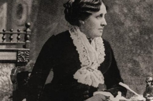 H Louisa May Alcott που έγραψε το Μικρές Κυρίες γίνεται doodle