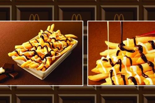 Tα McDonald's λανσάρουν για πρώτη φορά τηγανητές πατάτες με σοκολάτα και μας μπερδεύουν τελείως