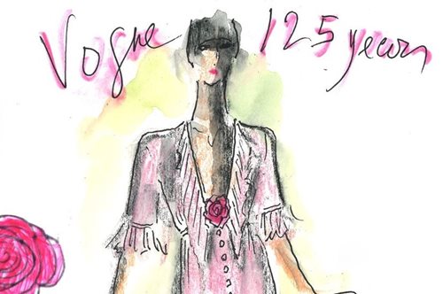 Τα οικονομικά φορέματα του Karl Lagerfeld για τα 125 χρόνια της Vogue