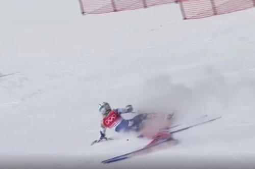 Χειμερινοί Ολυμπιακοί Αγώνες: Η τρομακτική πτώση της Ελληνίδας σκιέρ Μαρίας - Ελένης Τσιόβολου 