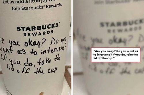 «Είσαι καλά; Θες να επέμβουμε; Αν χρειάζεσαι βοήθεια βγάλε το καπάκι από το ποτήρι»