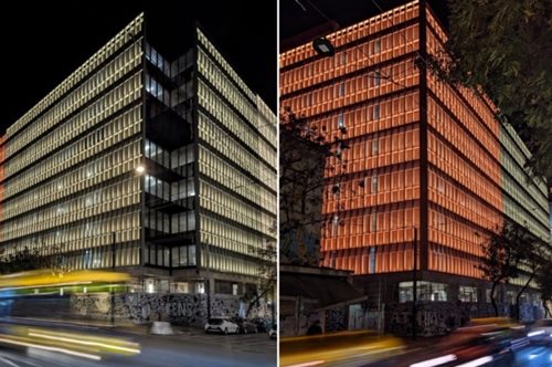 Μινιόν: Φωταγωγήθηκε ξανά μετά από 25 χρόνια το εμβληματικό κτίριο στο κέντρο της Αθήνας