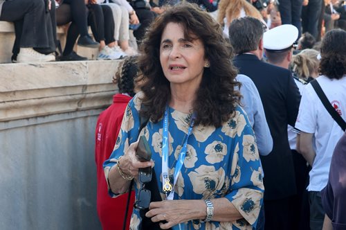 Αλεξάνδρα Μητσοτάκη: Η σπάνια εμφάνιση στο Καλλιμάρμαρο