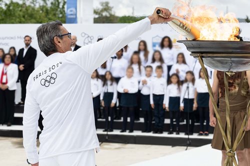 Το Ολυμπιακό Μουσείο Αθήνας έγινε μέρος του ταξιδιού της Ολυμπιακής Φλόγας και της διαδρομής της Ολυμπιακής Λαμπαδηδρομίας