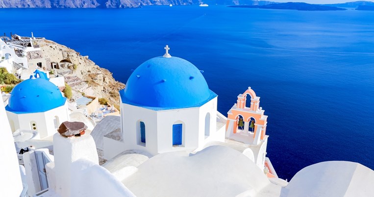 Σαντορίνη, κυκλάδες, μπλε