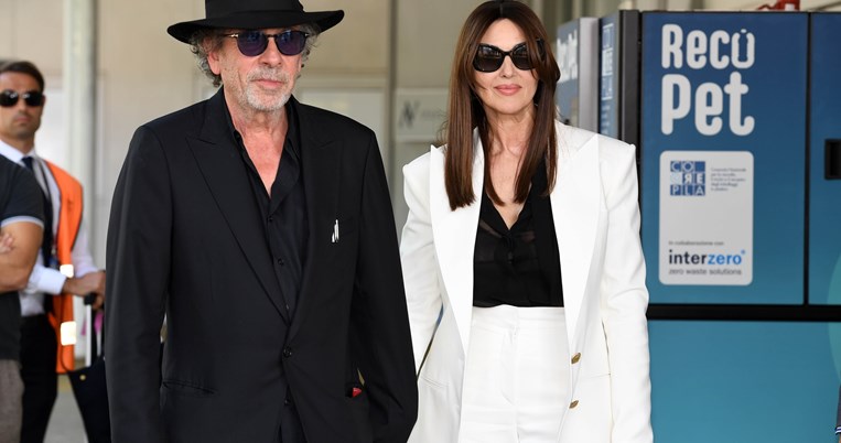 Monica Bellucci and Tim Burton