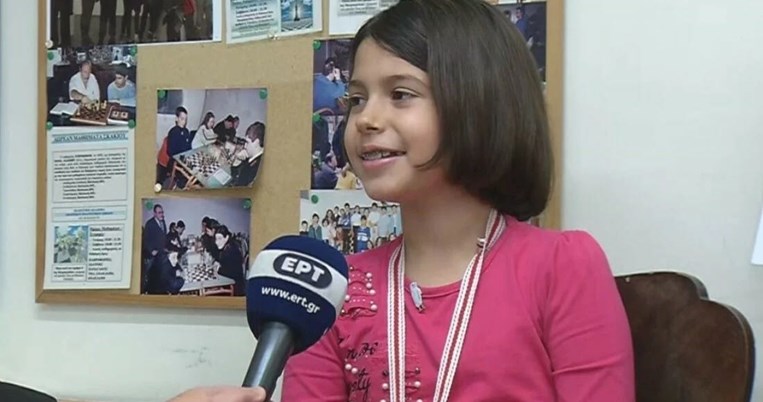 Πρωταθλήτρια σκάκι, 9 ετών