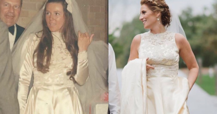 10 γυναίκες που φόρεσαν το νυφικό της μητέρας τους στο γάμο τους αφού πρώτα το μεταποίησαν  