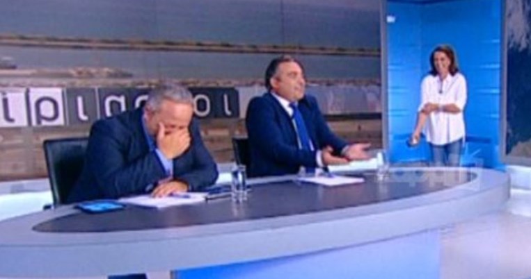 Γέλιο μέχρι δακρύων στο πλατό του Σκάι