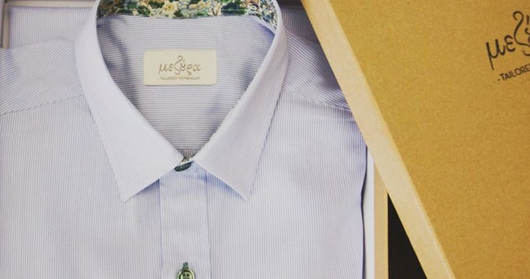 Sur mesure με ελληνική υπογραφή: Πουκάμισο "Mezoura" κομμένο και ραμμένο μόνο για σένα