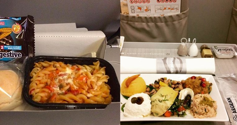 Οικονομική Vs Α΄ Θέση: Πόσο διαφέρει το φαγητό των αεροπορικών εταιρειών 