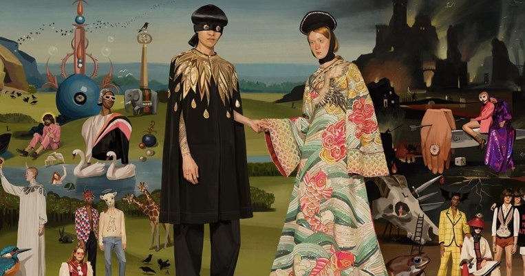 Στη νέα καμπάνια του οίκου Gucci τα ρούχα βγαίνουν μέσα από σπουδαίους πίνακες ζωγραφικής 