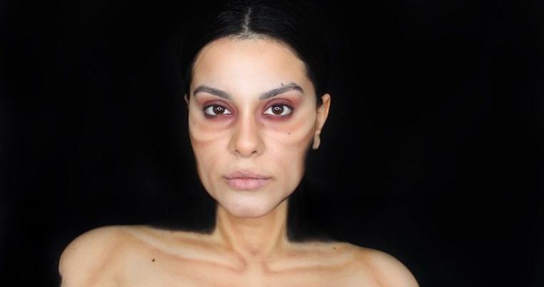 Η μεταμόρφωση μιας κανονικής γυναίκας σε ανορεξική, σε βίντεο που συμβαίνει μπροστά στα μάτια σου 