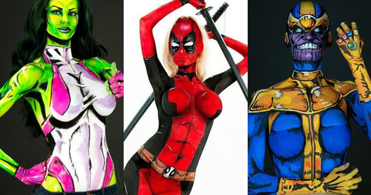 Απίστευτο: Μεταμορφώνεται σε σούπερ ήρωες με τη βοήθεια μόνο του μακιγιάζ