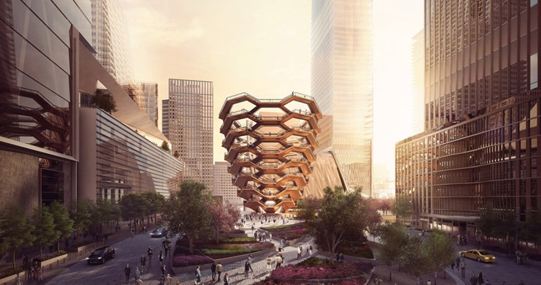 Hudson Yards: Η νέα γειτονιά της Νέας Υόρκης μοιάζει να βρήκε από ταινία επιστημονικής φαντασίας