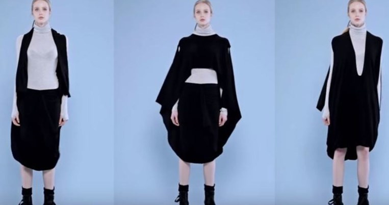 3 τρόποι να φορέσουμε ένα πολυμορφικό φόρεμα της σχεδιάστριας Ioanna Kourbela