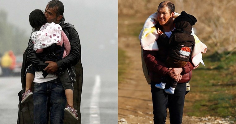 Γιατί η λήψη από τον Έβρο θυμίζει την εμβληματική εικόνα του πατέρα πρόσφυγα του Μπεχράκη 