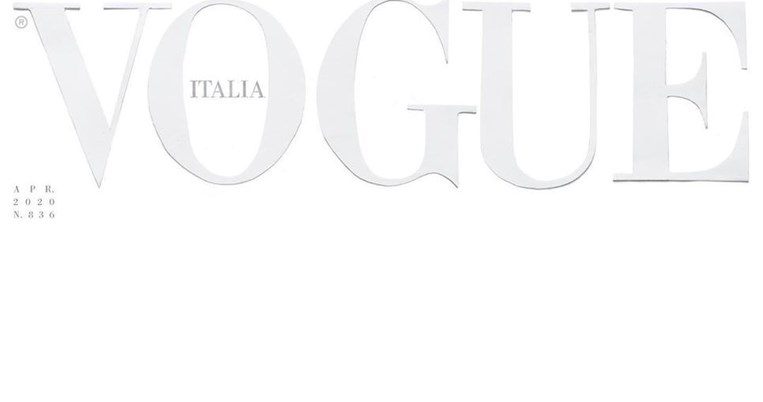 Για πρώτη φορά στην ιστορία της η ιταλική Vogue κυκλοφορεί με ένα κενό, ολόλευκο εξώφυλλο
