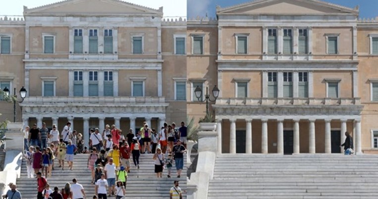 Πριν και μετά: Εντυπωσιακές εικόνες από την άδεια Αθήνα μετά από 25 μέρες καραντίνας
