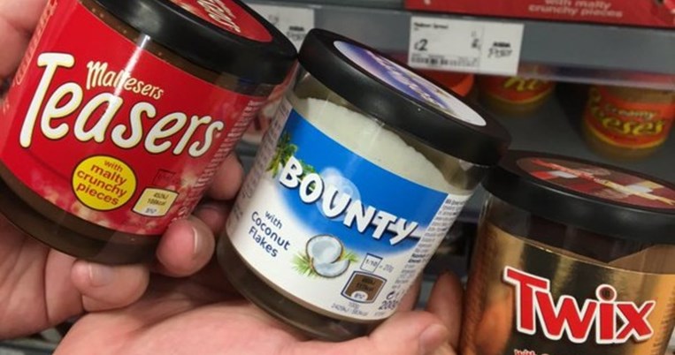 Twix, Malteasers και Bounty κυκλοφορούν πλέον σε βάζο για ατέλειωτες επαλείψεις