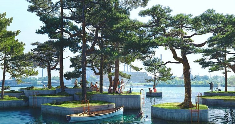 Εντυπωσιακά πλωτά πάρκα θα προστεθούν στο κέντρο της Κοπεγχάγης- Δημιουργείται ένα «αρχιπέλαγος»  