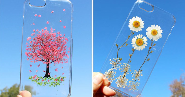 Οι θήκες για κινητό με αληθινά λουλούδια είναι το απόλυτο αξεσουάρ της άνοιξης