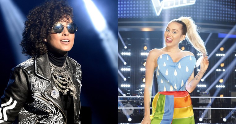Miley Cyrus και Alicia Keys μαζί. Πρώτη φορά δυο τραγουδίστριες στους κριτές του The Voice
