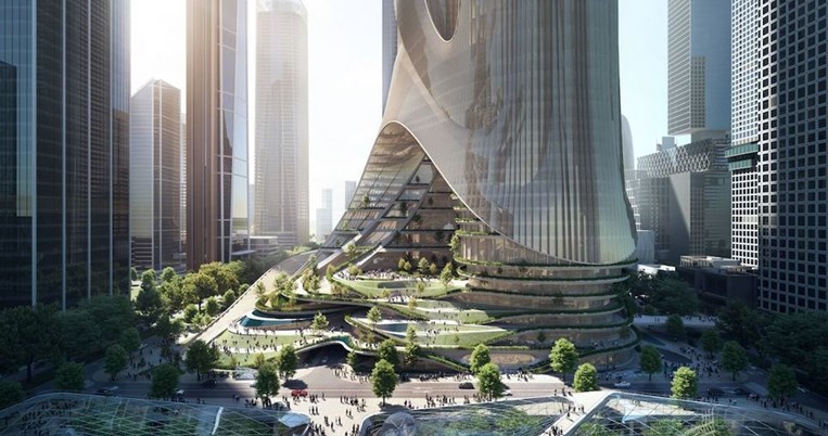 Ο κόσμος αλλάζει: Ένας γιγάντιος ουρανοξύστης με ανοικτό εσωτερικό από το γραφείο της Ζάχα Χαντίντ
