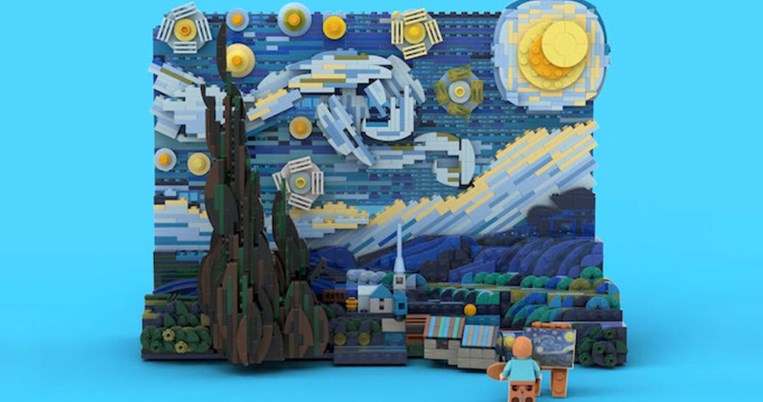H Έναστρη Νύχτα του Βαν Γκογκ: Το αριστούργημα του εξπρεσιονισμού γίνεται παιχνίδι Lego