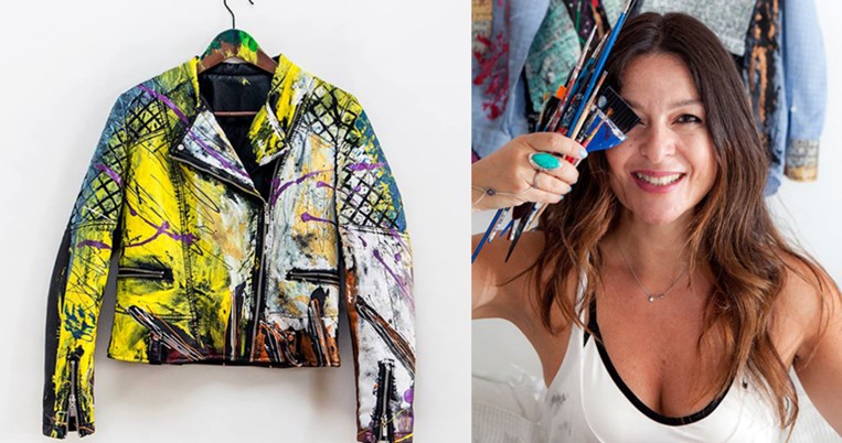 Η Κέλλυ Σταμούλη κάνει καμβά τα ρούχα σου και τα μεταμορφώνει αναπάντεχα σε έργα τέχνης