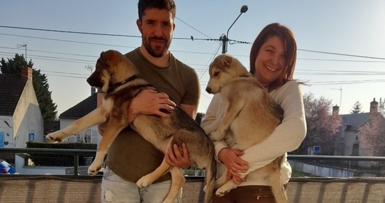 Νεαρό ζευγάρι υιοθέτησε ένα σκυλί και 45 λεπτά αργότερα πήρε και τον τυφλό αδερφό του