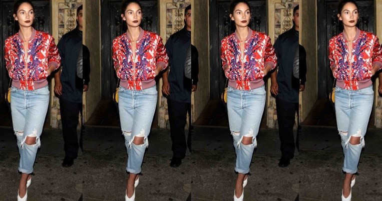 Η  Lily Aldridge συγκεντρώνει όλες τις τάσεις της άνοιξης σε μία και μόνο εμφάνιση