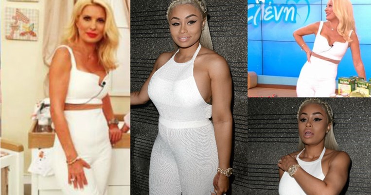 Ελένη Μενεγάκη VS Καινούργια Καρντάσιαν.Ποια φόρεσε την λευκή ολόσωμη φόρμα καλύτερα; 